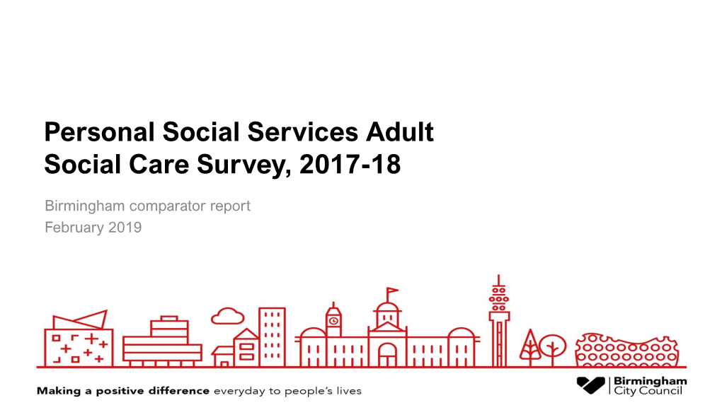 Personal Social Services Adult Social Care Survey 2017-18