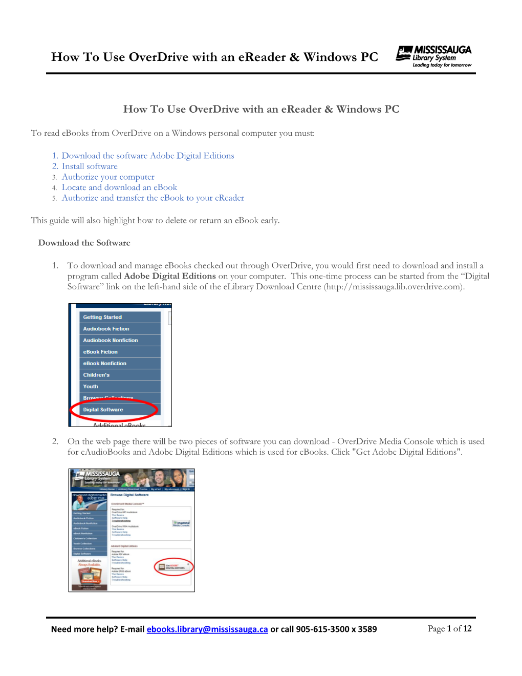 How to Use Overdrive with an Ereader & Windows PC