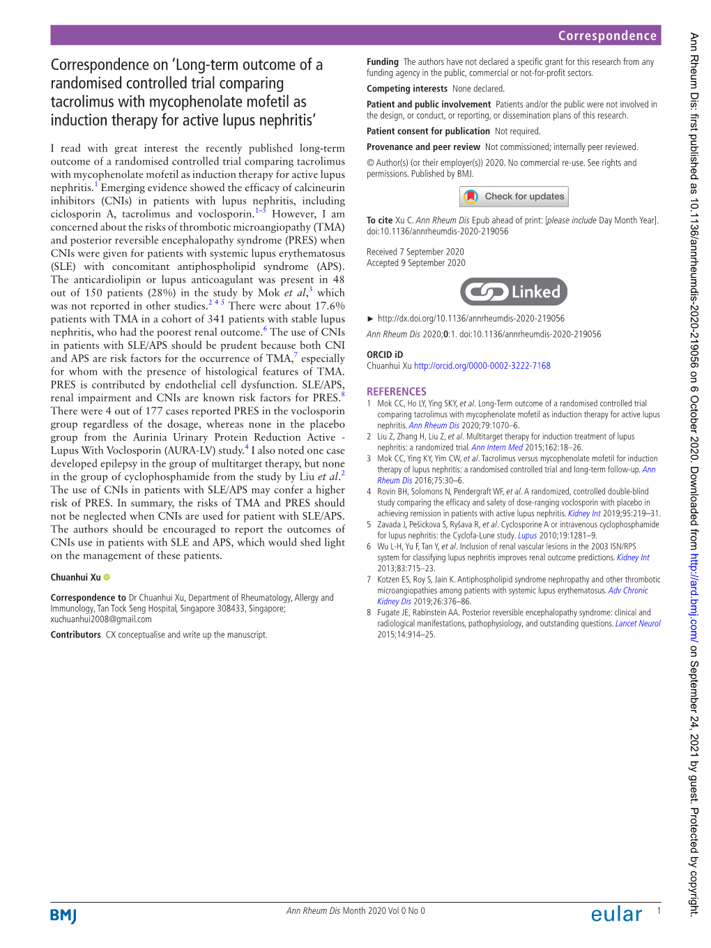 Long-Term Outcome of a Randomised Controlled Trial Comparing