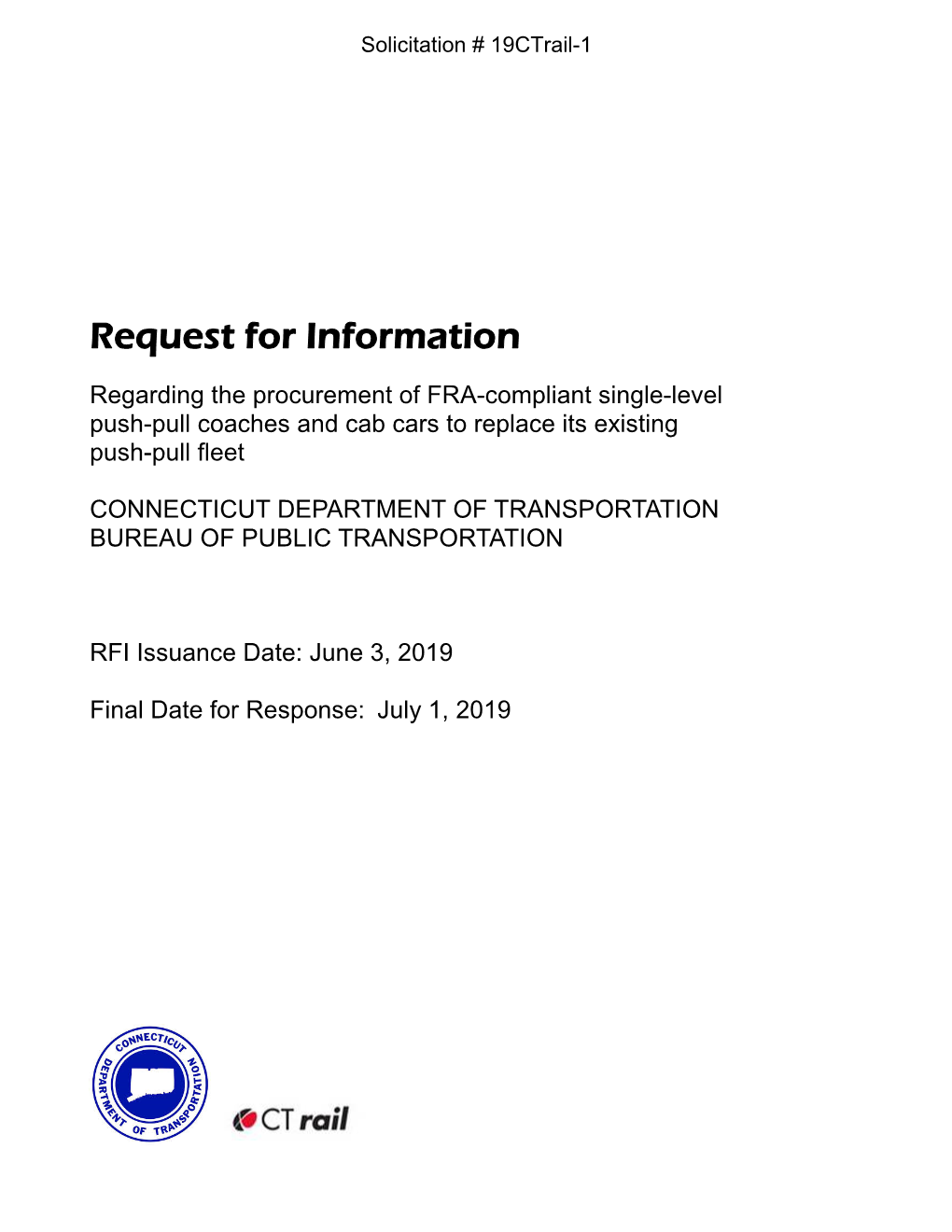 19Ctrail-1 Request for Information