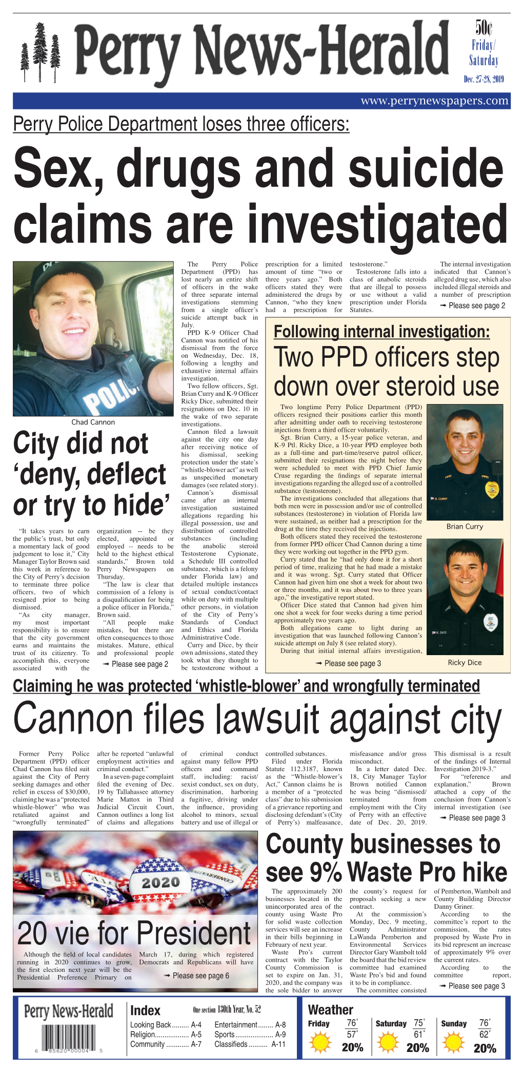 Cannon Files Lawsuit Against City