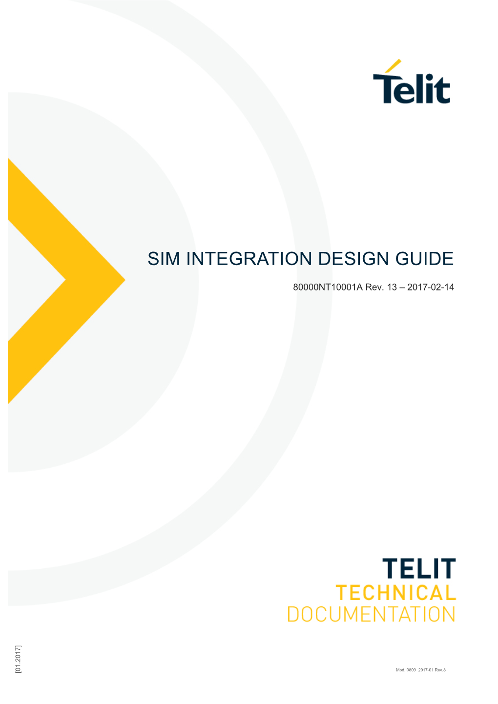 SIM Integration Design Guide Application Note