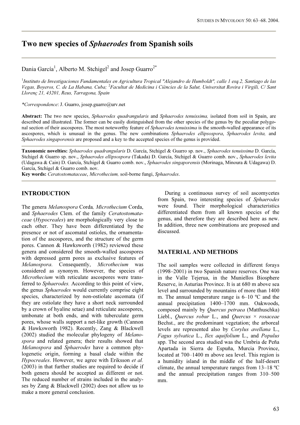 Two New Species of Sphaerodes from Spanish Soils