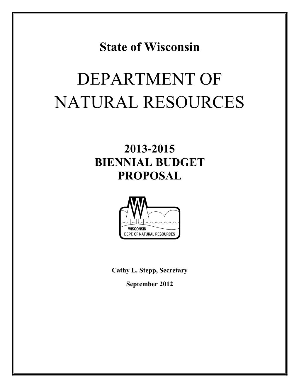 2013-15 Biennial Budget
