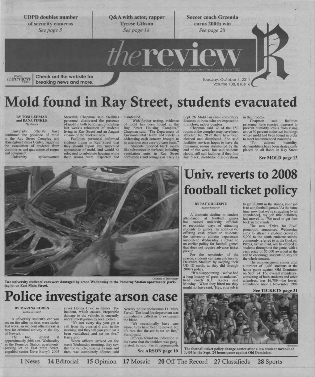 Mold Found in Ray Street, Students Evacuated ·Police Investigate Arson Case