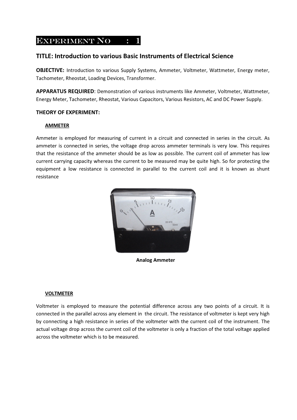 Measurement Lab Manual