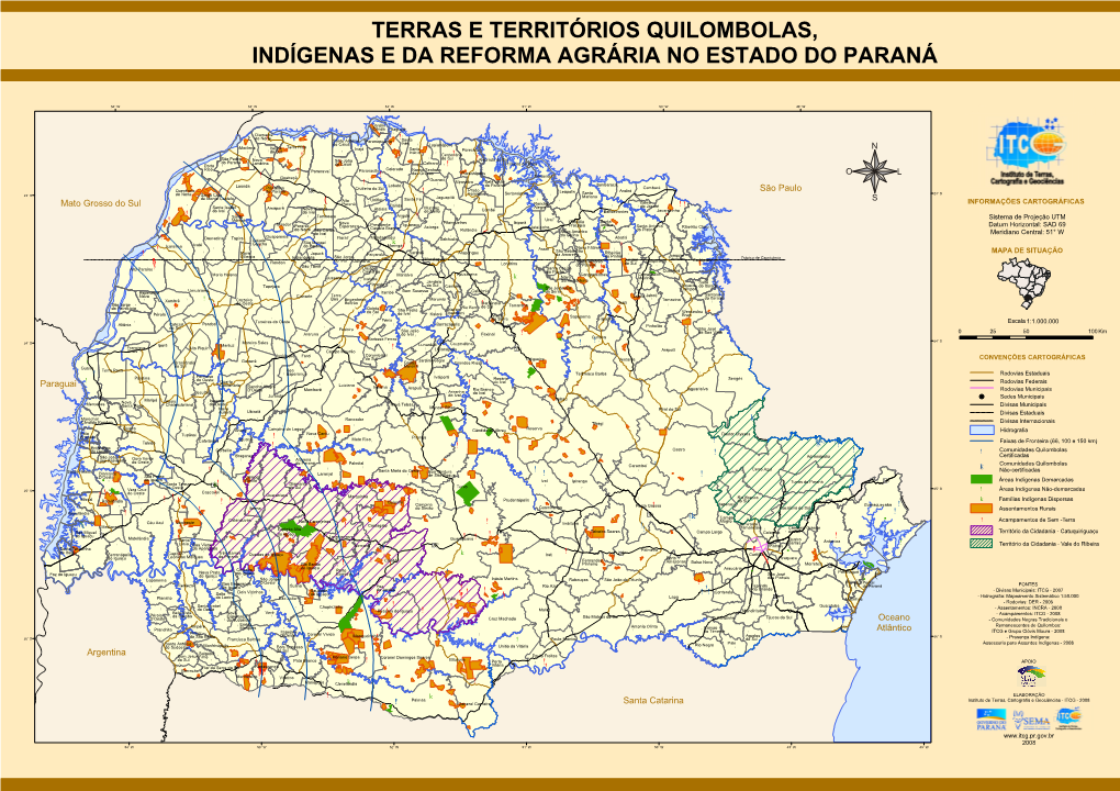 Terras E Territórios Quilombolas, Indígenas, E Da Reforma Agrária