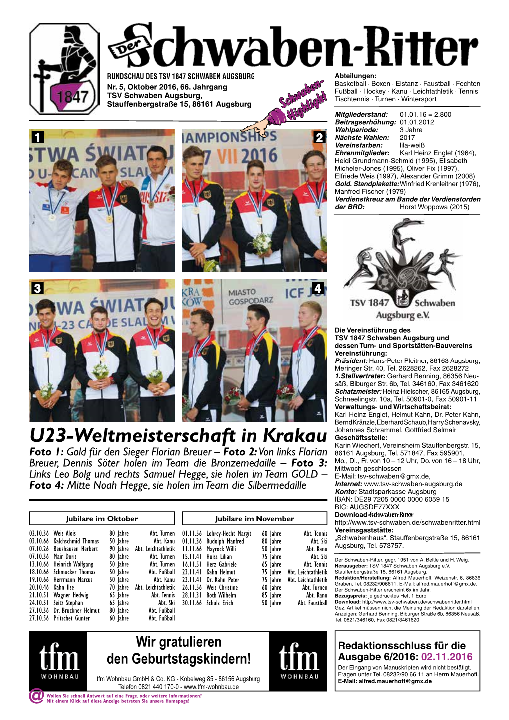 U23-Weltmeisterschaft in Krakau Karin Wiechert, Vereinsheim Stauffenbergstr