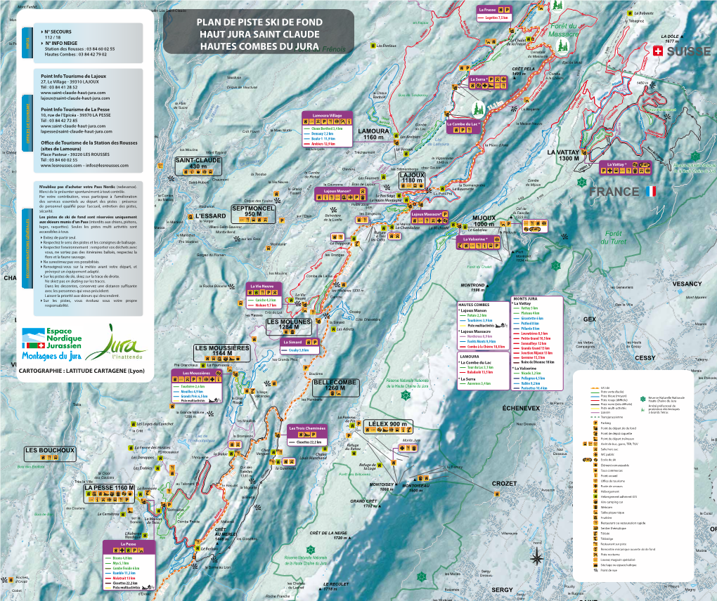 Plan Des Pistes De Ski De Fond