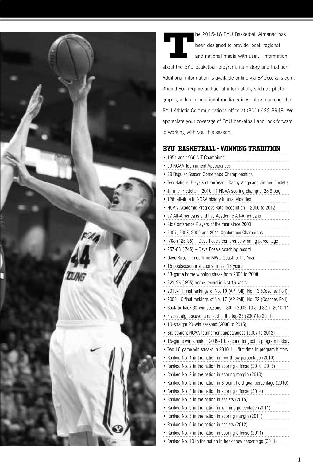 BYU Basketball Almanac Has