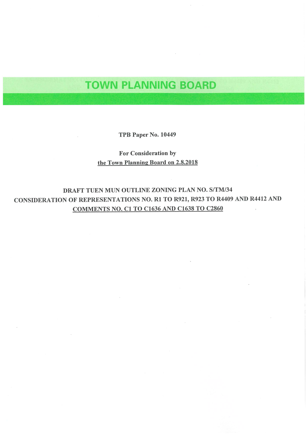 Town Planning Board Paper No. 10449