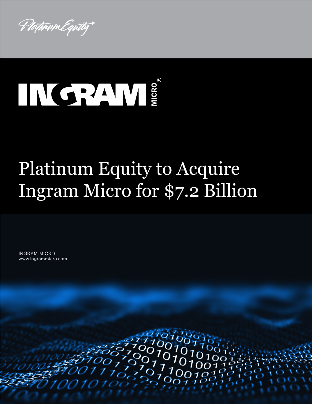 Platinum Equity to Acquire Ingram Micro for $7.2 Billion