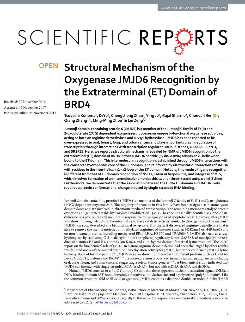 Structural Mechanism of the Oxygenase JMJD6 Recognition By