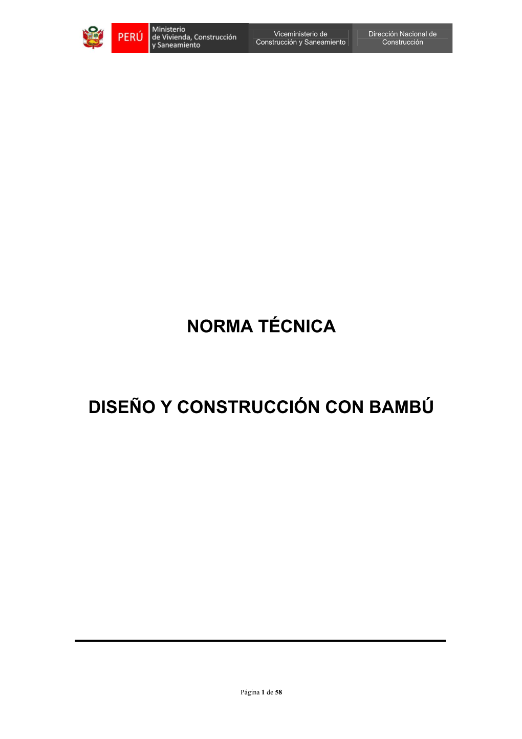 Norma Técnica Diseño Y Construcción Con Bambú