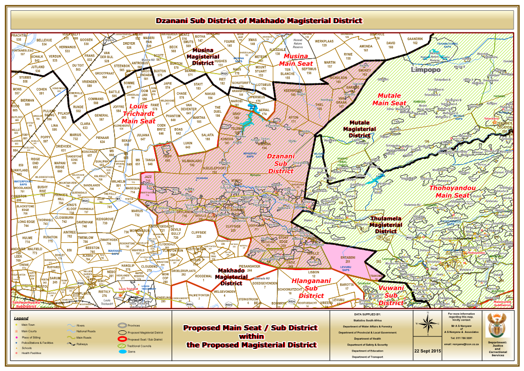 Limpopo Proposed Main Seat / Sub District