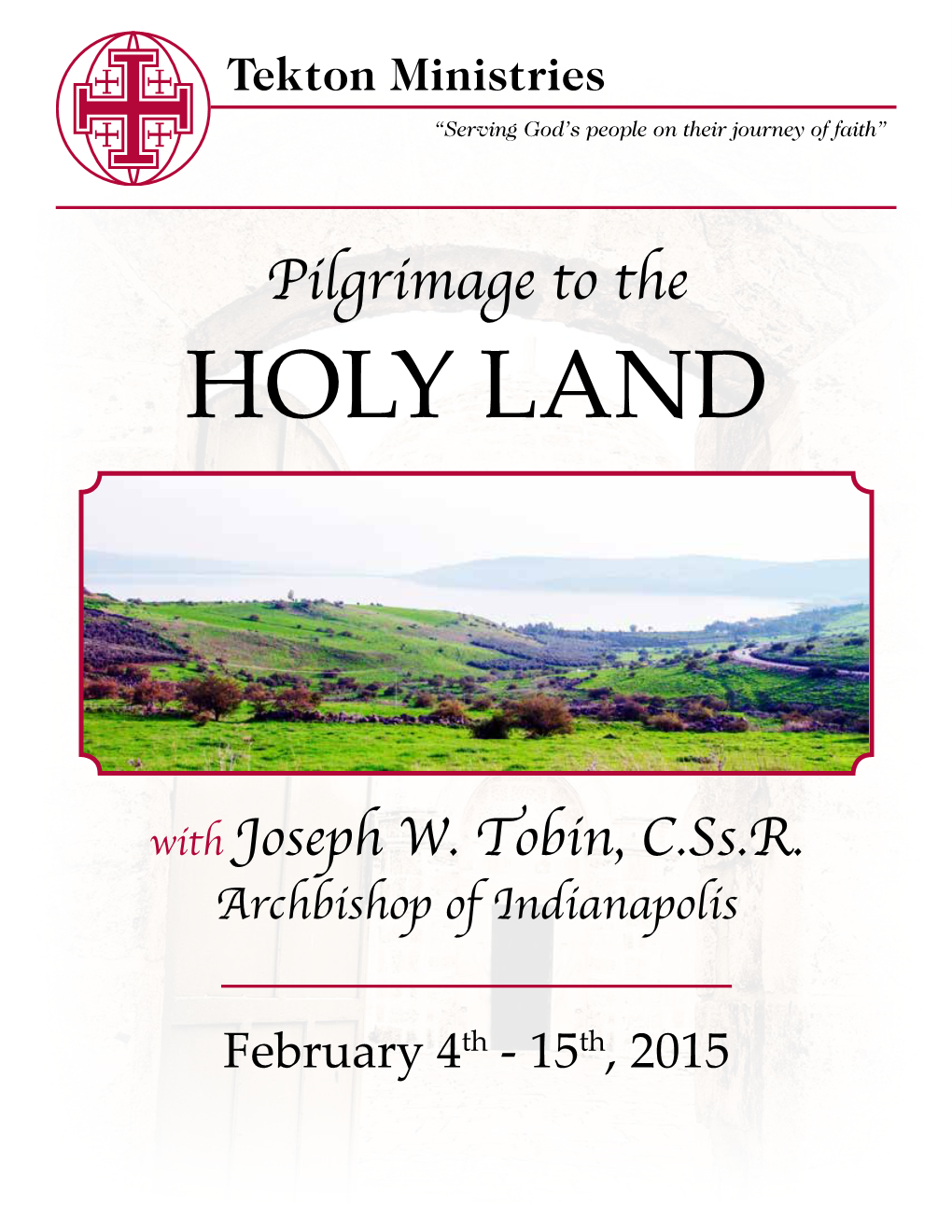 Holy Land Pilgrimage 2015