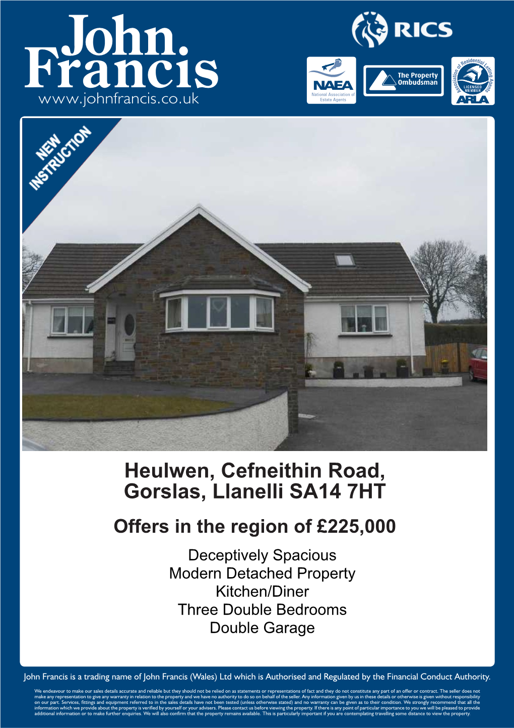 Heulwen, Cefneithin Road, Gorslas, Llanelli SA14