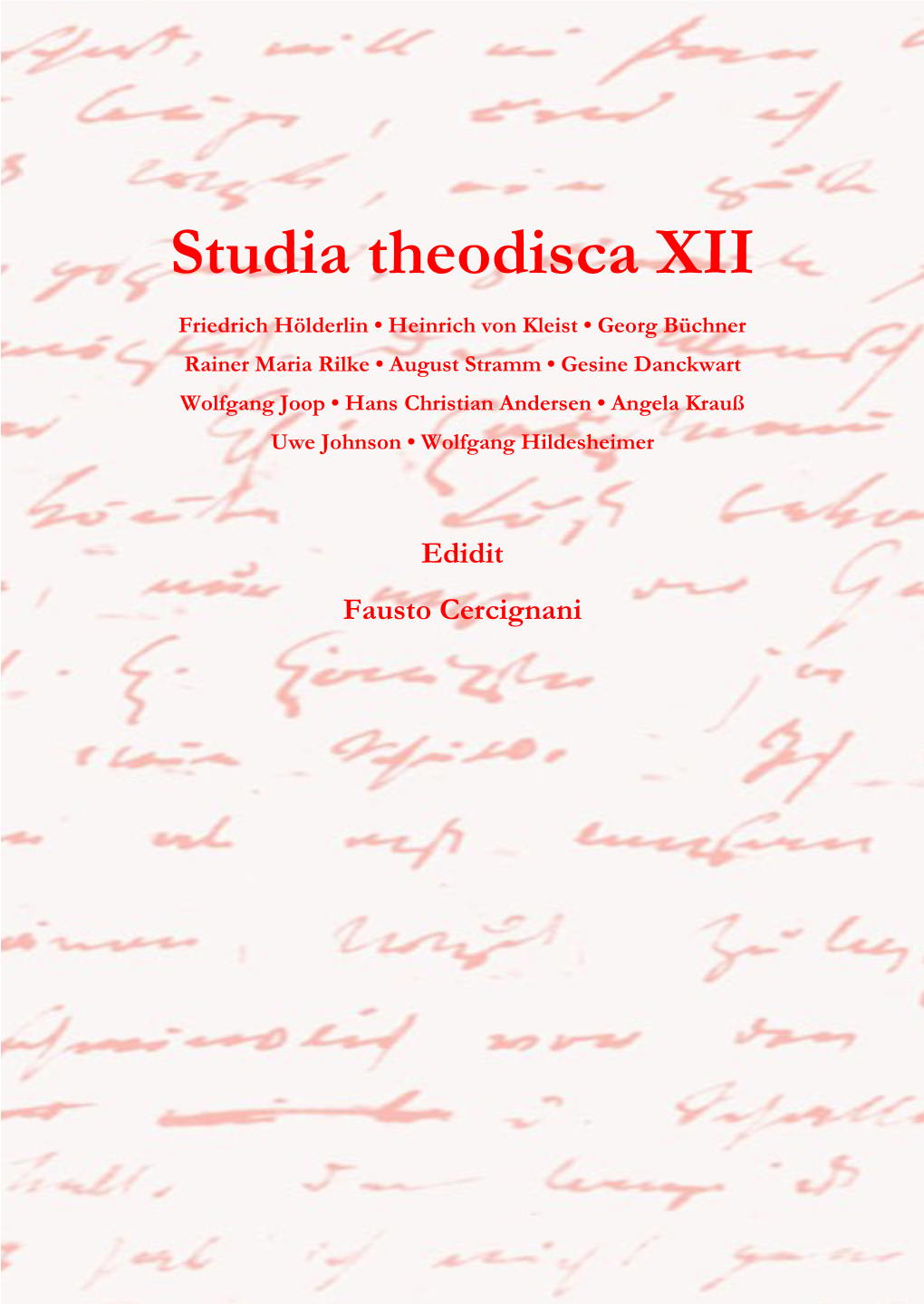 Studia Theodisca XII