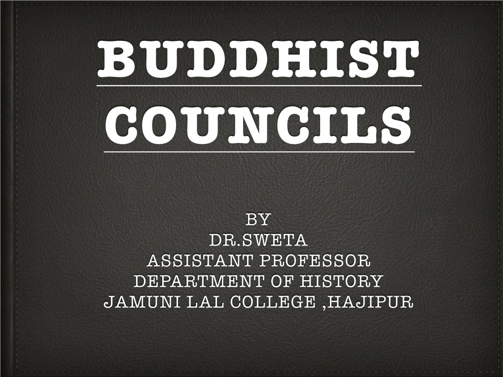 Buddhist Councils