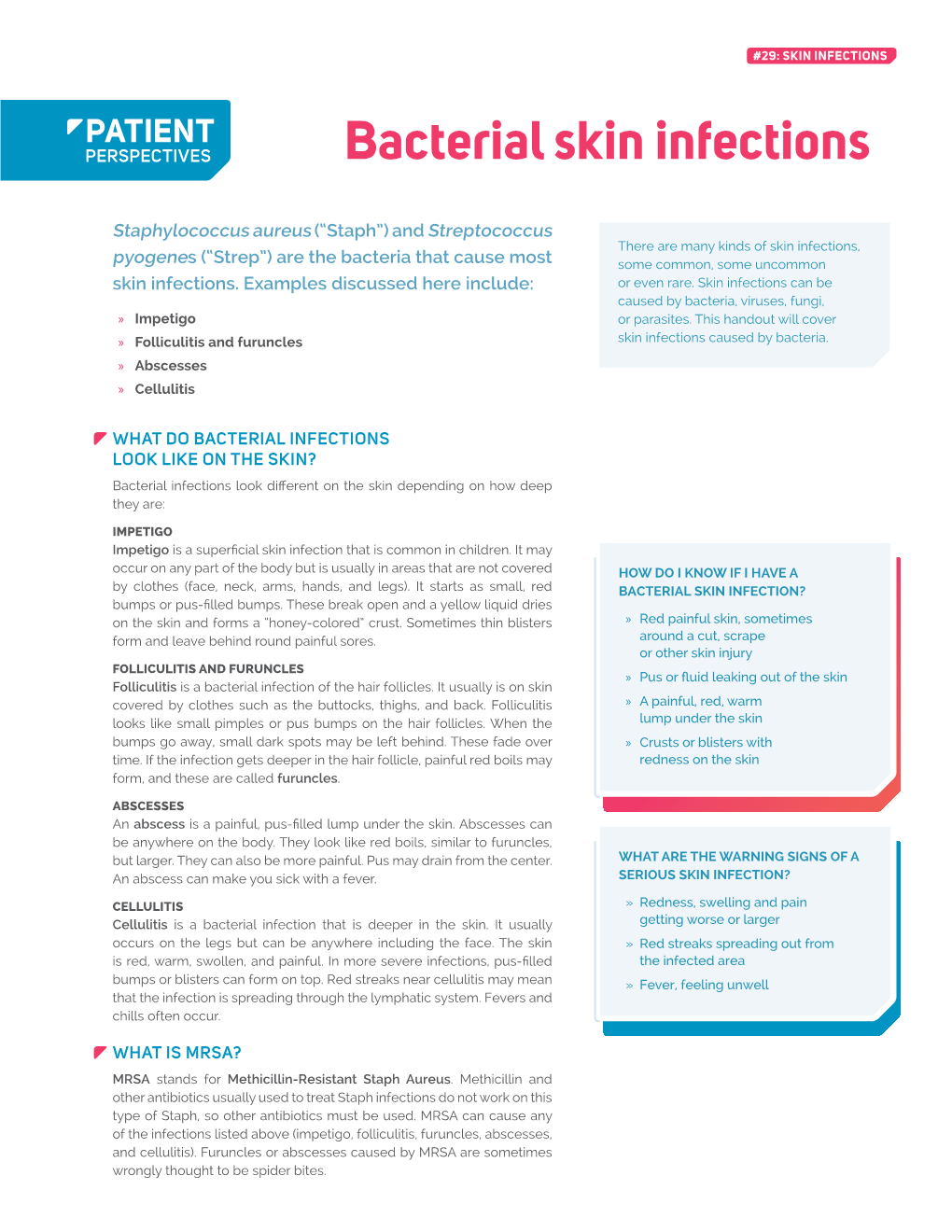 Bacterial Skin Infections