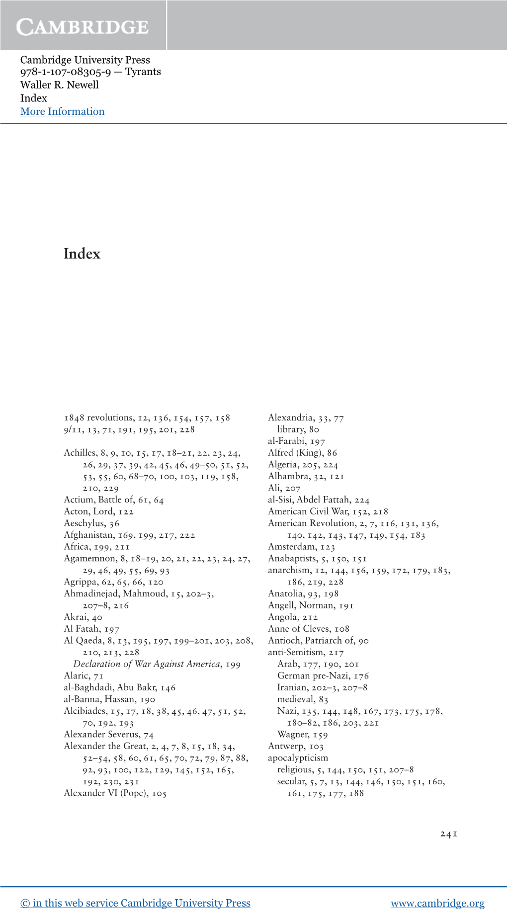 Cambridge University Press 978-1-107-08305-9 — Tyrants Waller R