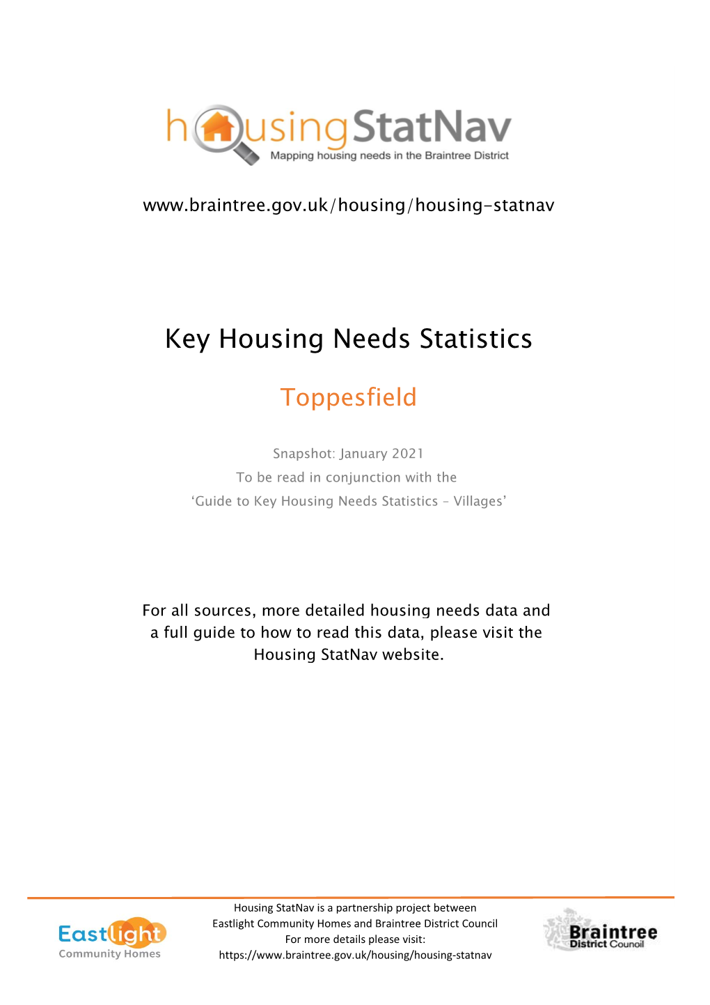 Key Housing Needs Statistics