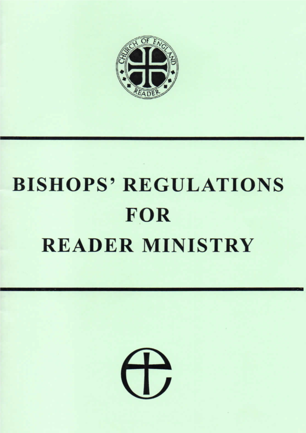 15 Bishops' Regulations for Reader Ministry