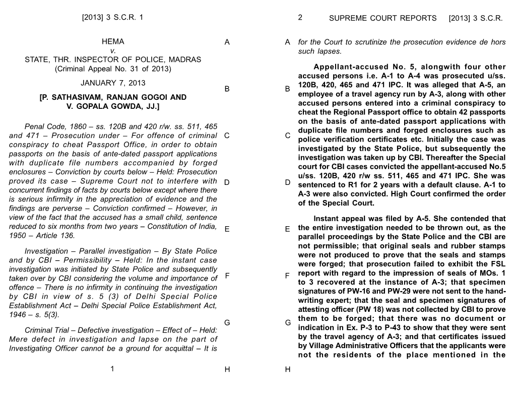 Supreme Court Reports [2013] 3 S.C.R