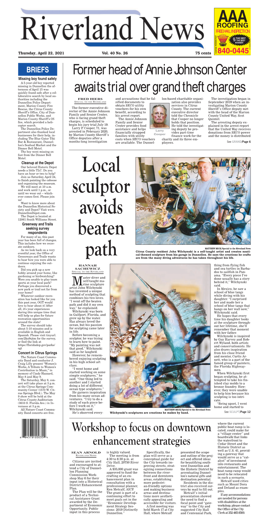 Local Sculptor Avoids Beaten Path