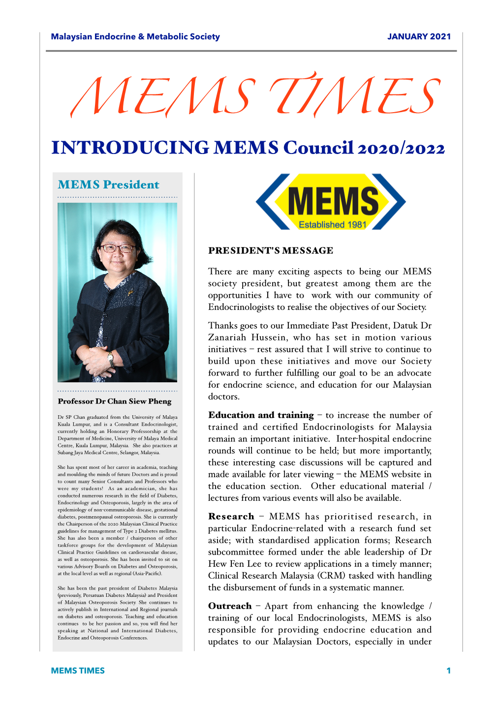 Mems Times January Edition