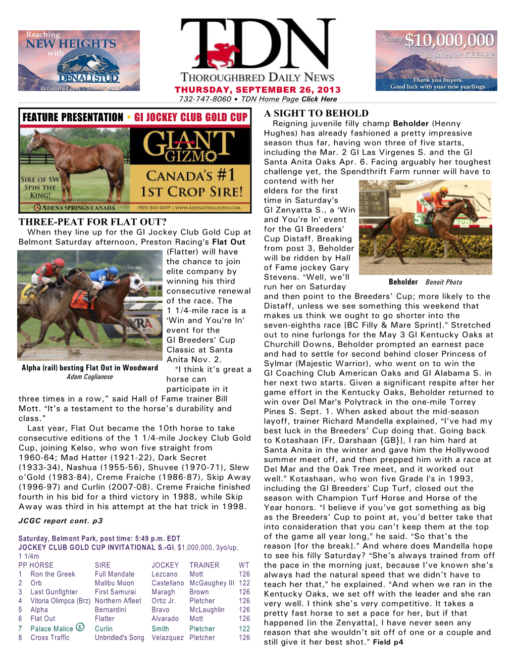 Feature Presentation • Gi Jockey Club Gold