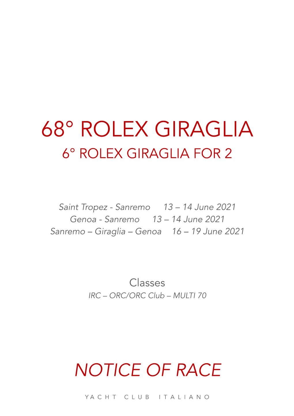 Nor Rolex Giraglia 2021 B