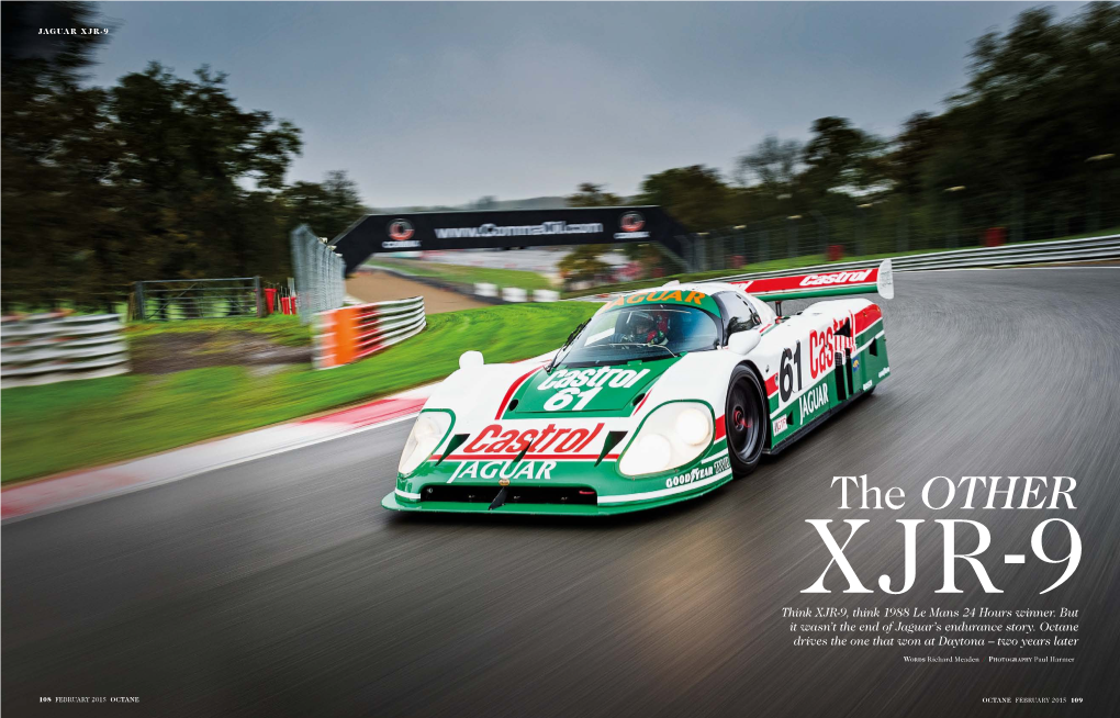 The Other Xjr-9 Think XJR-9, Think 1988 Le Mans 24 Hours Winner