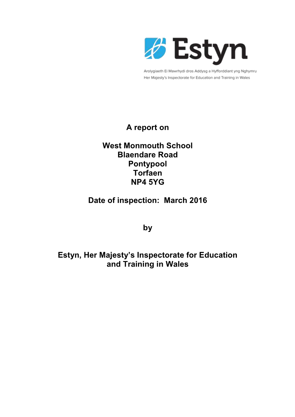 Inspection Report West Monmouth