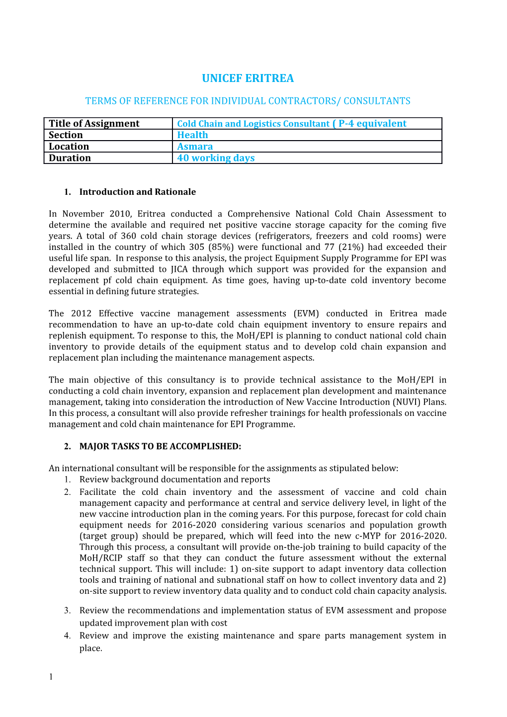 Terms of Reference with Guidance Notes