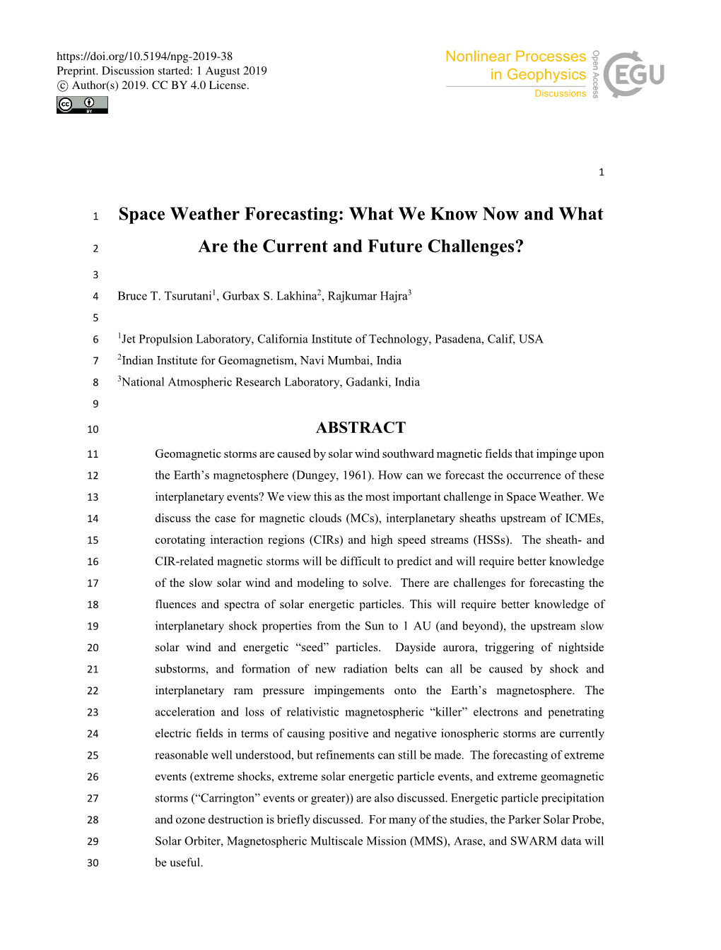 Space Weather Forecasting: What We Know Now and What