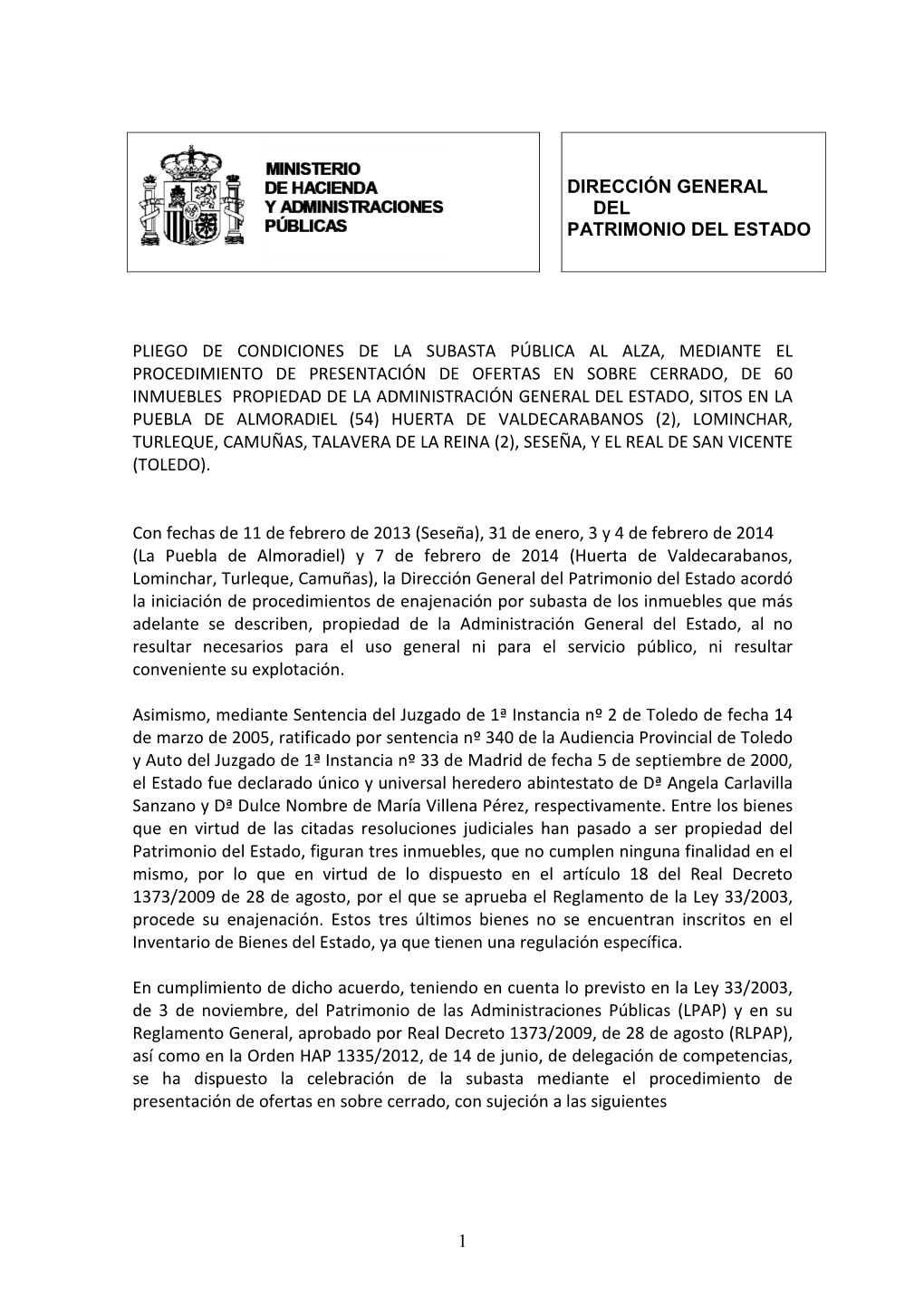 Dirección General Del Patrimonio Del Estado