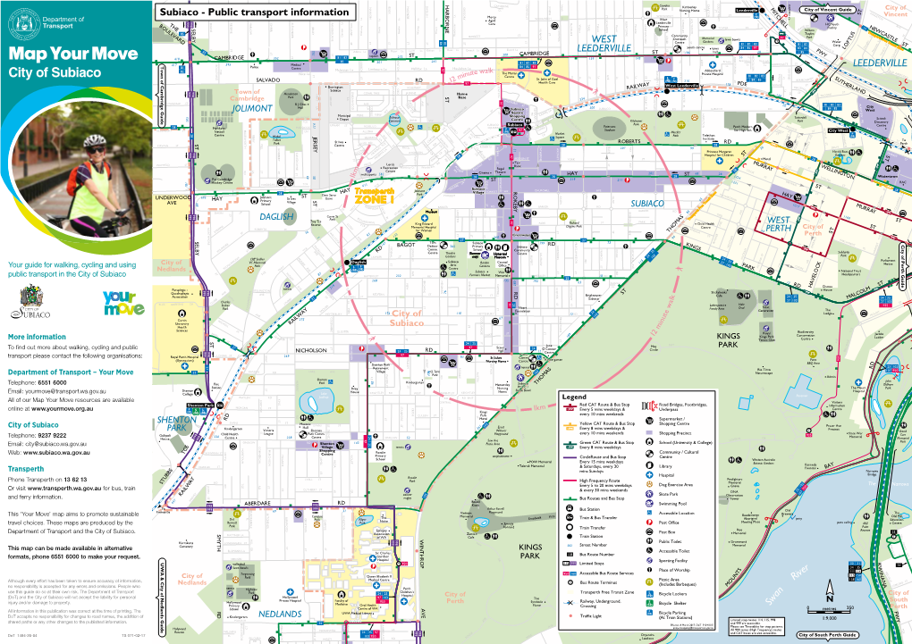 Map Your Move City of Subiaco Public Transport 2017