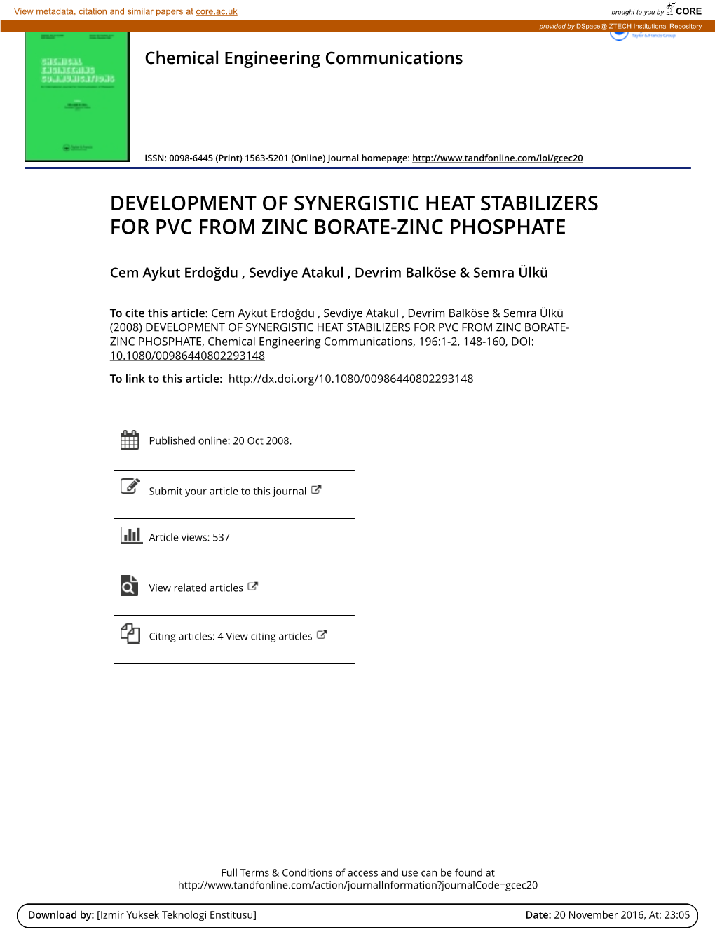 Development of Synergistic Heat Stabilizers for Pvc from Zinc Borate-Zinc Phosphate