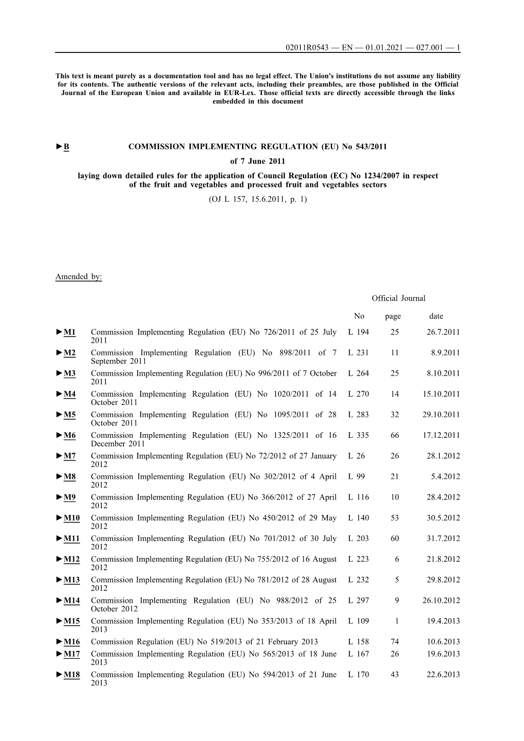 B Commission Implementing Regulation (Eu)