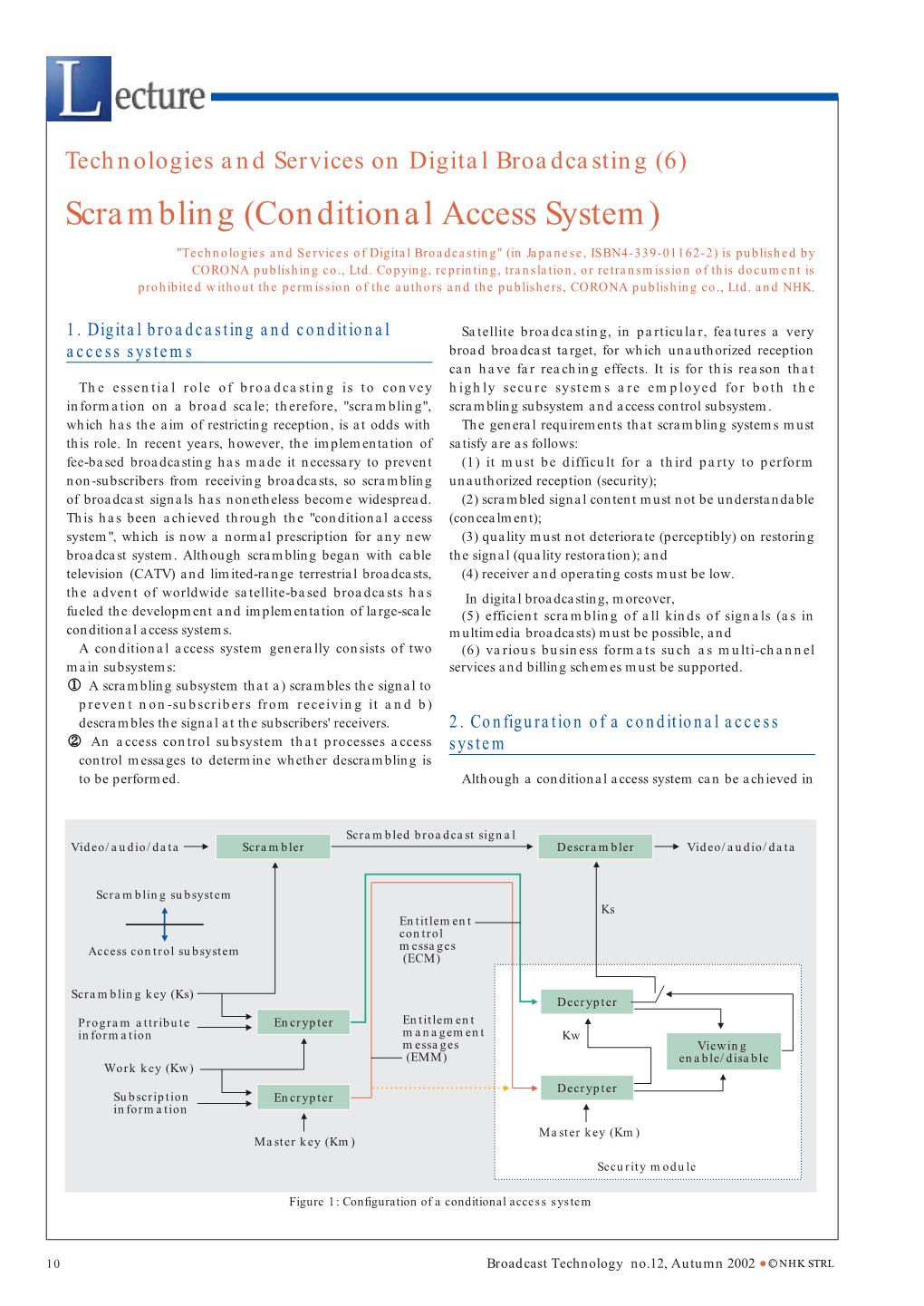 6): Scrambling (Conditional Access System