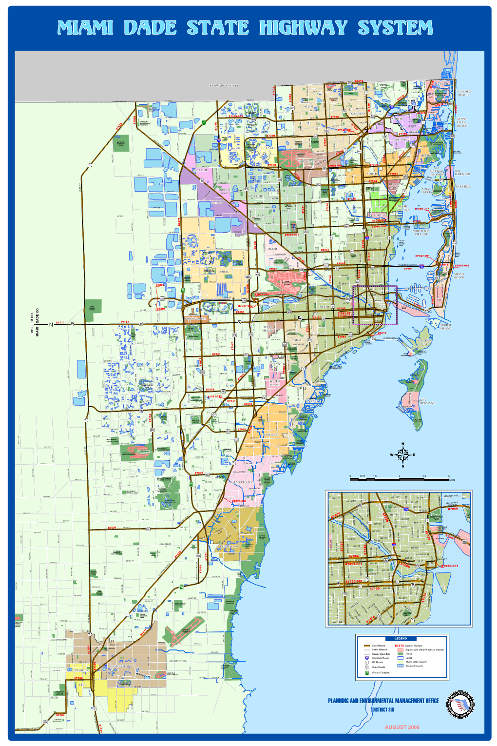 36X24 State Highway System Map with Municipalities.Mxd