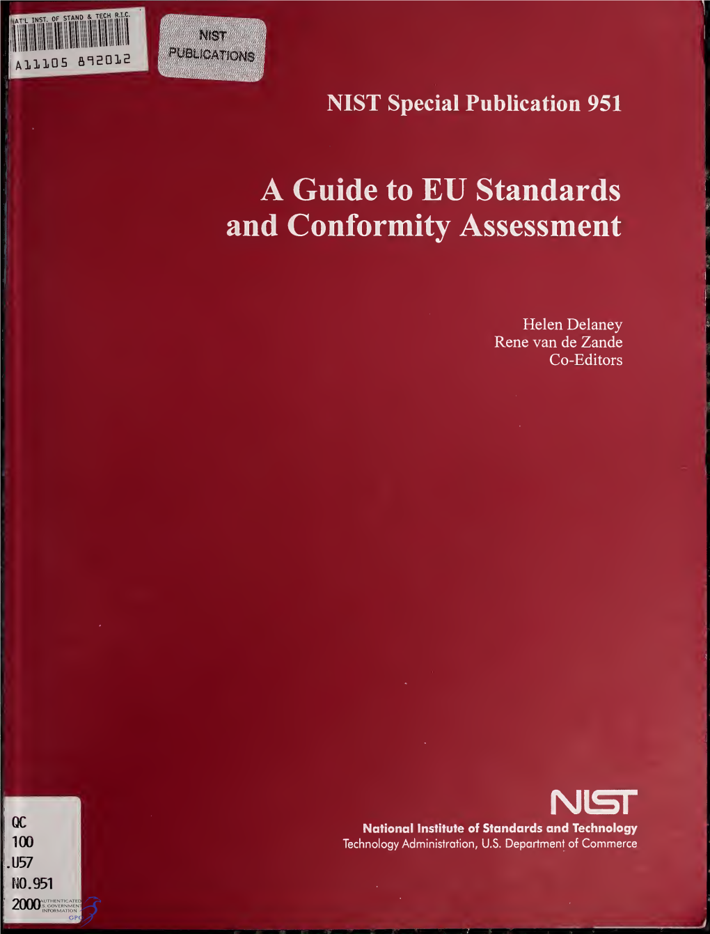 A Guide to EU Standards and Conformity Assessment