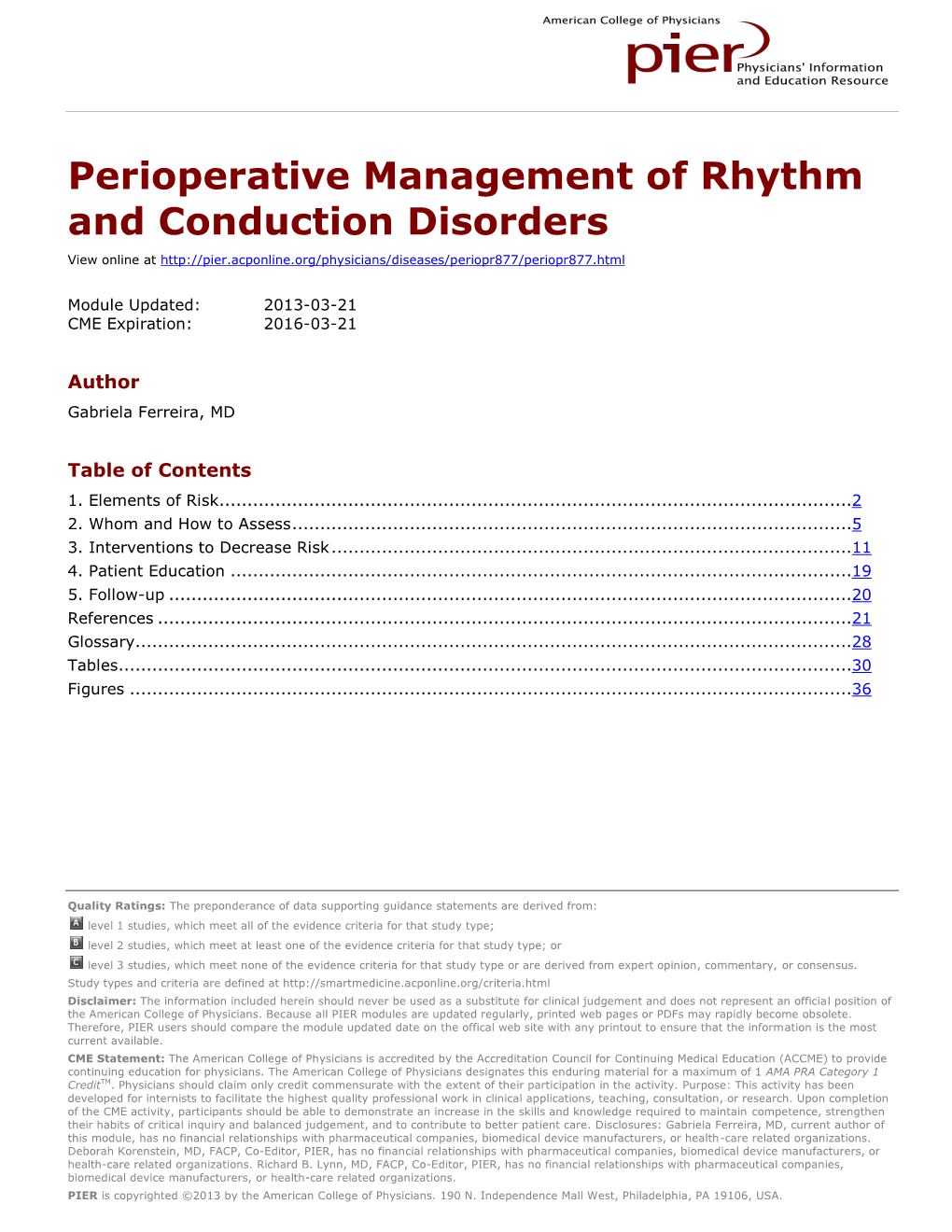 Perioperative Management of Rhythm and Conduction Disorders View Online At