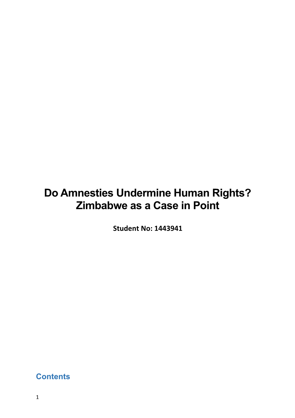 Do Amnesties Undermine Human Rights?