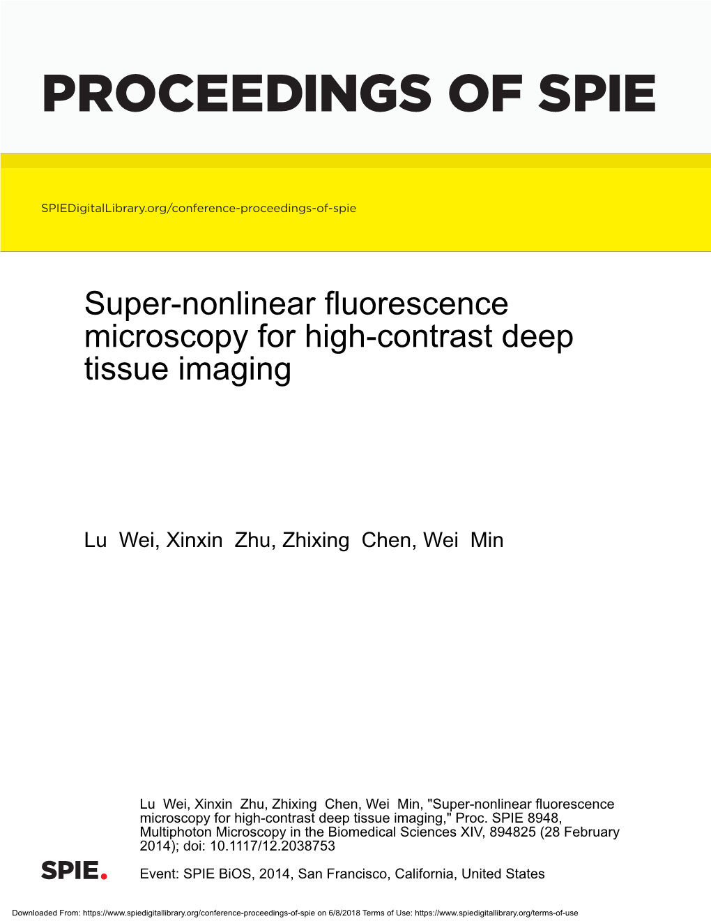 Proceedings of Spie