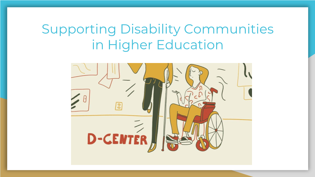 Supporting Students with Disabilities Presentation