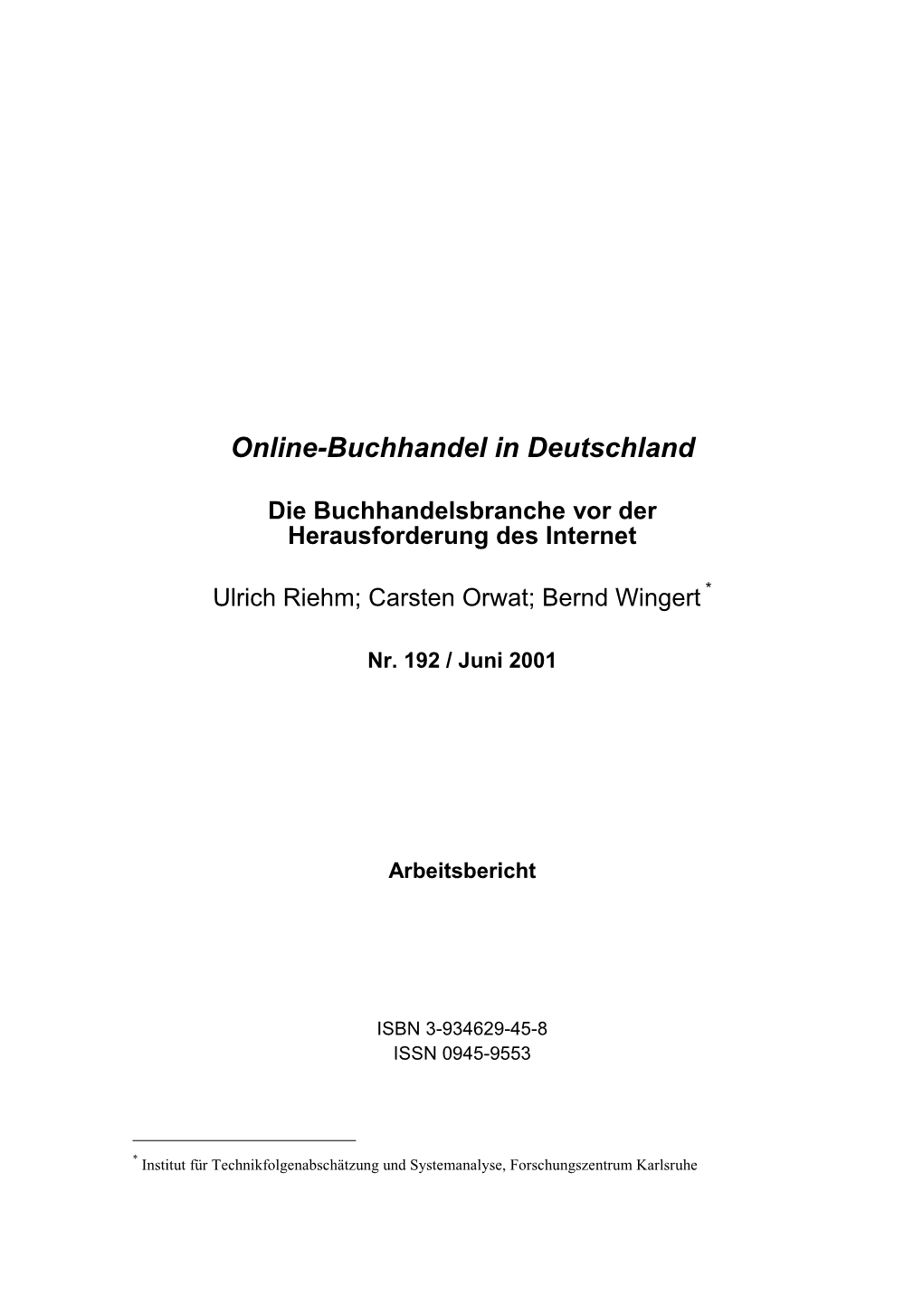 Online-Buchhandel in Deutschland