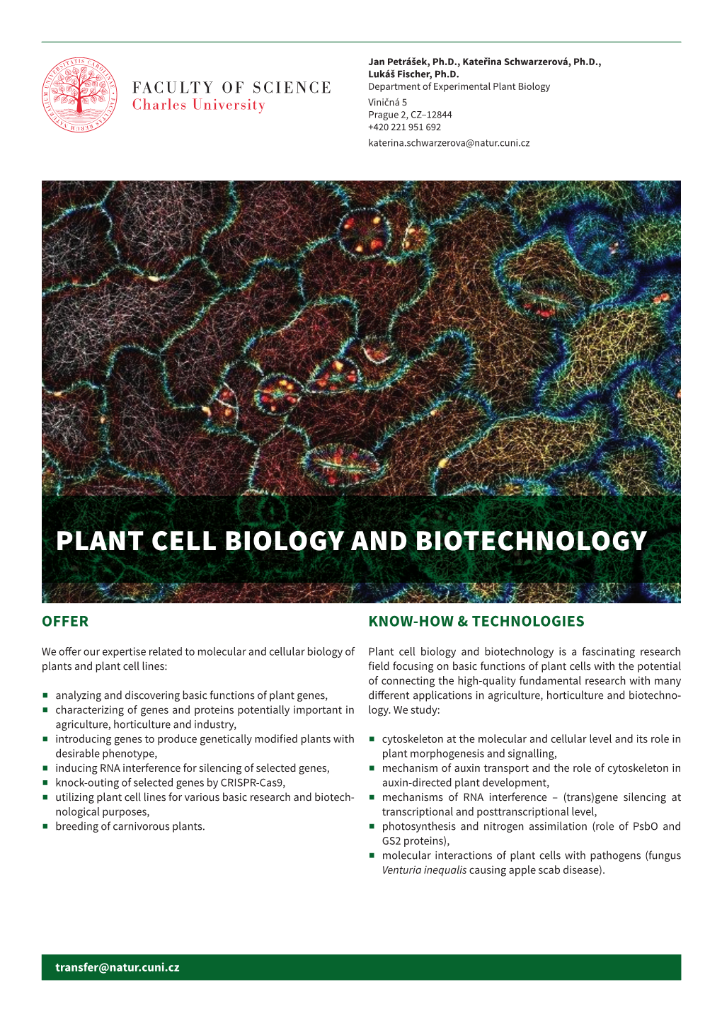 Plant Cell Biology and Biotechnology