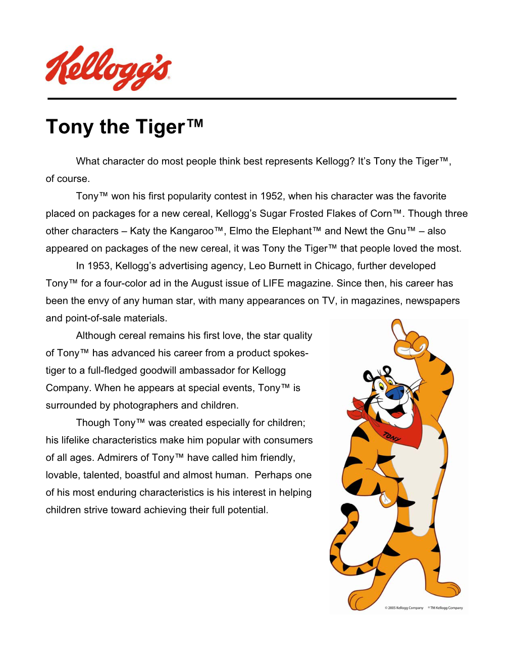 Tony the Tiger™